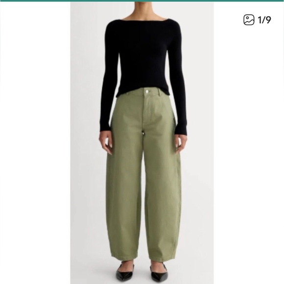 Everlane Denim - Everlane Barrel Leg Jeans in Green